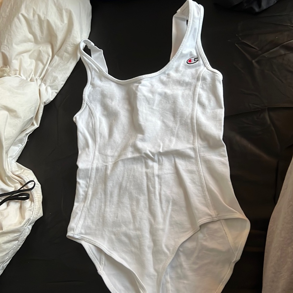 Champion white bodysuit